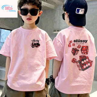Áo Thun Trẻ Em Unisex In Xúc Xắc Thời Trang, Cotton Mềm, Áo Ngắn Tay, Phù Hợp Đi Học & Chơi, Cho Bé 3-12 Tuổi
