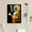 Phật Canvas Poster Phật Giáo Nến Sen Vàng Thái Tranh Phật Giáo Cho Phòng Khách