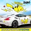 Pikachu Xe Dán Xe Ô Tô Hoạt Hình Dễ Thương Vết Xước Khối Thân Xe Dán Sáng Tạo Độc Đáo Kéo Hoa Trên Cả Hai Mặt