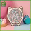 SWEET 135 Mảnh Morandi Màu Mèo Ghép Hình Bằng Gỗ Hình Mèo Không Đều Hình Mèo Miếng Động Vật Để Trang Trí Nhà & Trò Chơi Tiệc Quà Tặng n