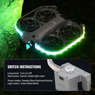 Dành Cho DJI NEO 2 Ánh Sáng Nhiều Màu Sắc Với Chuyến Bay Đêm Sáng Tạo Sạc Lấp Đầy Ánh Sáng Nổ Neo 2 Phụ Kiện Chụp Ảnh