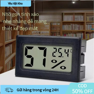 【COD】Ẩm kế nhiệt kế điện tử siêu nhỏ, thiết kế tinh tế, tiết kiệm không gian.
