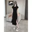 Đầm ngắn tay khí chất mùa hè cao cấp vừa dài hẹp dáng ôm hơn S