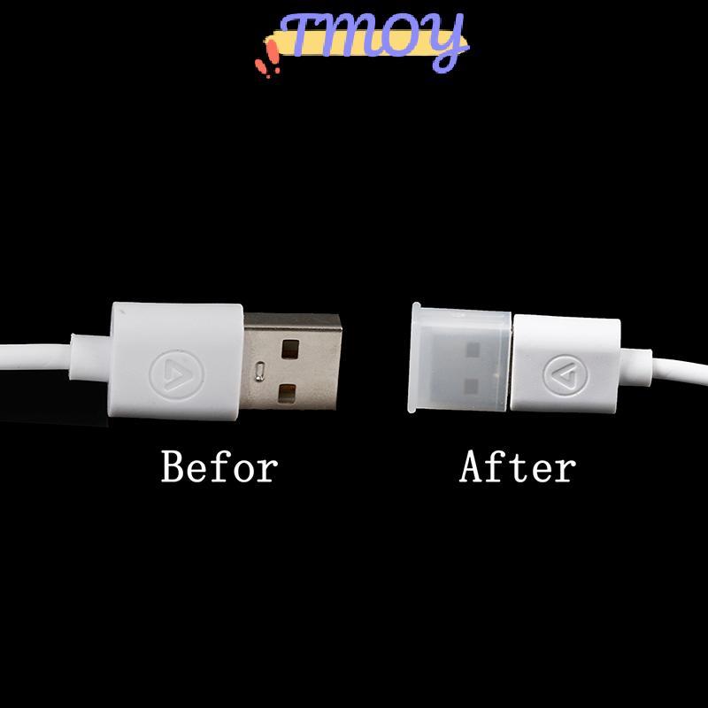 TMOY 10 Chiếc Nhựa USB Nam Chống Bụi Cắm Nút Chặn Nắp Bảo Vệ Nắp TMOY