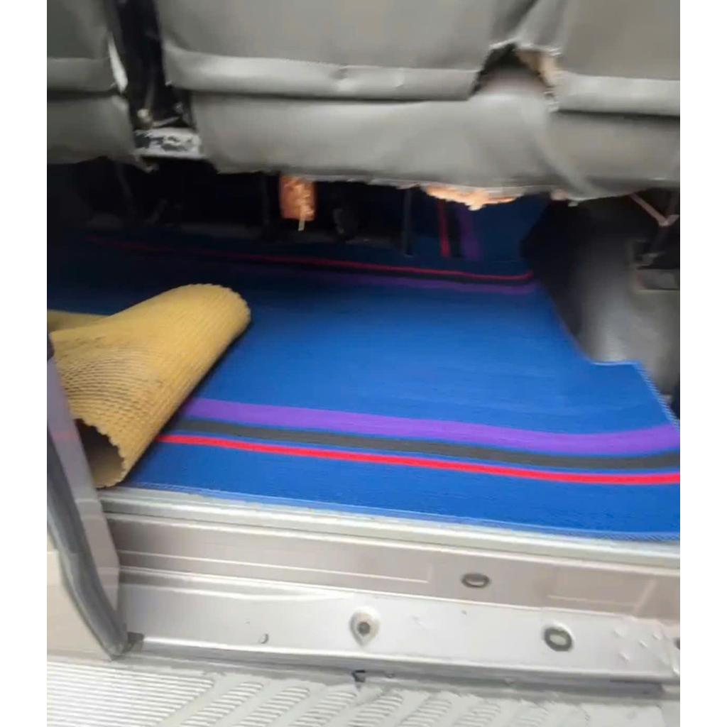 [Lót cốp Ford Transit] Thảm cước lót sàn Lẻ Lót cốp Ford Transit 16 chỗ đủ các đời xe to may sẵn bo viền theo form xe
