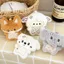 Móc khóa động vật sang trọng GUSTAVA, Thiết kế hoạt hình Mặt dây chuyền động vật sang trọng bằng vải mềm, Búp bê lông tơ phong cách Kawaii Búp bê đồ chơi sang trọng dành cho nữ Cô gái