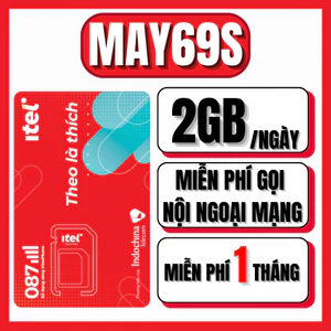 Sim 4G 5G Itel – Data 1 TỶ GB/Tháng Free Tháng Đầu Vào Mạng Siêu Nhanh Miễn Phí Gọi – Gói MAY79 MAY89 MAY35 m