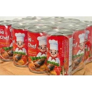 Cá mòi sốt cà Hi-Chef-Cá hộp- thơm ngon dậm đà -Thương-hiệu-nhập-khẩu-thái-lan-155gr/Hộp