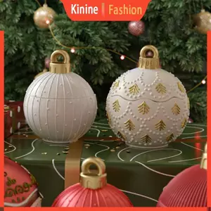 KIN Giáng Sinh Baubles Silicone Cup Khuôn Làm Xà Phòng Giá Đỡ