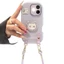 Thích hợp cho vỏ điện thoại Apple 17 iPhone16ProMax Taro Purple Kitty Sauce 15 / 14 Giá đỡ 13 Dây 12
