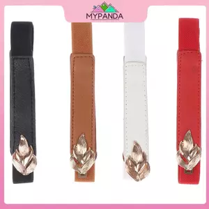 MYPANDA Thắt lưng thời trang nữ Thắt lưng N Co giãn Dây thắt lưng Bule mỏng.