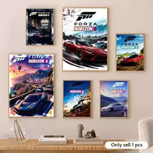 F-Forza H-Horizon Áp Phích Không Khung, In Nghệ Thuật Treo Tường Thẩm Mỹ Cho Phòng Khách Phòng Ngủ Văn Phòng Trang Trí Nhà Hiện Đại