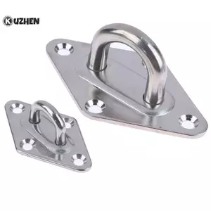 KUZHEN 1 M5 M6 M8 M10 304 Thép không gỉ Trần Treo Tường Móc Chịu Lực Neo Tấm Mắt Cho Thuyền Yoga Xoay Võng HOT
