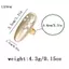 LUImo Nghệ Thuật Giọt Nước Mở Nhẫn Cho Nữ Retro Phong Cách Hình Học Cá Tính Thời Trang Phụ Kiện SBS