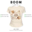 BOOM Áo Baby Tee Nữ Cotton Ôm Body-Áo Thun Ngắn Tay Y2K In Hình PhongCách Mùa Hè, Cổ Tròn Hàng Đầucách hàn quốc phong091