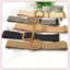 JRP Mùa Hè Nữ Co Giãn Dệt Thắt Lưng Vuông Bule Vintage Boho Rơm Thắt Lưng Đầm JRP