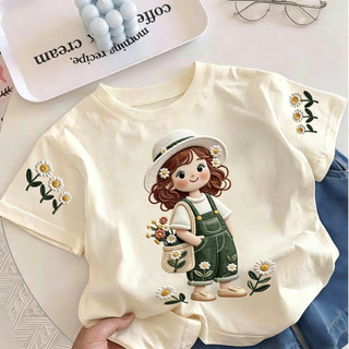 COD✅ (Hồ Chí Minh)Áo phông tay ngắn In hình hoạt hình Áo Kiểu rộng và ấn tượng Trẻ em thời trang