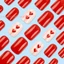 Valentine 's Red Nhân Tạo Móng Tay Ngón Tay Bền Đẹp & Không Bao Giờ Chia Móng Tay Giả Thoải Mái Cho Nữ Và Bé Gái Nail Salon