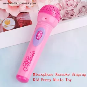 MỚI 1 Bé Gái Micro mic karaoke Hát Trẻ Em Vui Quà Tặng Âm Nhạc Đồ Chơi SKY