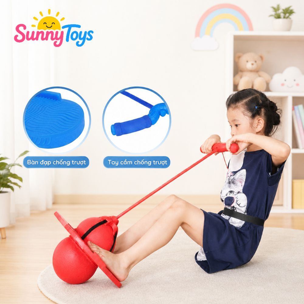 Bóng Nhảy Tăng Chiều Cao SunnyToys Cho Bé - Đồ Chơi Vận Động, Bé Nhảy Cao Vui Nhộn