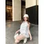 Đầm nơ kiểm tra cổ dây cho nữ Cảm giác cao cấp mùa hè 2026 Phong cách mới Hot Girl Pure Desire Váy Vest không tay