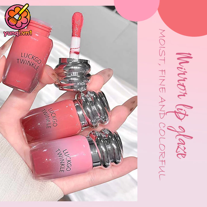 【yunqi】Son bóng dạng lỏng Son dưỡng ẩm Son lì Son trắng Son bóng
