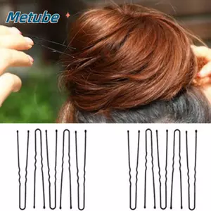 METUBE 50 Chiếc Kẹp Tóc Trượng Mũ Hợp Kim Barrette