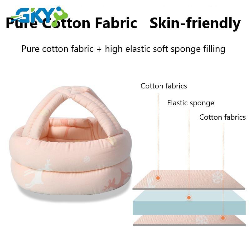 GKY Mũ bảo hiểm an toàn cho bé Mũ bảo vệ đầu Mũ đội đầu cho trẻ mới biết đi Tấm chống rơi Mũ trẻ em GKY