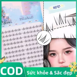 Trong kho một cụm lông mi giả mềm và nhẹ phù hợp cho trang điểm mắt cá tuyết