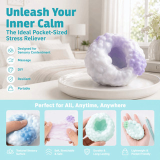 SENRTY Hạt Bóp Đồ Chơi, Dính Cảm Giác Handmade Squishy Ball, Sáng Tạo DIY Kết Cấu Kép Siêu Mỏng Cảm Giác Siêu Mềm Fidget Đồ Chơi Sử Dụng Văn Phòng