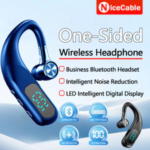 Tai nghe Bluetooth không dây dành cho doanh nghiệp Tai nghe Bluetooth siêu dài Tuổi thọ pin Giảm tiếng ồn thông minh 180° Tai nghe xoay tai trái và phải đa năng Bluetooth 6.0