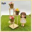 B & N Mini Chậu Hoa Thu Nhỏ Chậu Hoa Mô Phỏng Nhân Tạo Trang Trí Cho Nhà Búp Bê Sân Vườn Bàn Trưng Bày.