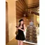 Thiên nga đen thanh lịch < Váy xòe khâu eo hẹp dành cho nữ 2026 Phong cách mới Phiên bản Hàn Quốc Pure Desire Little Black Dress