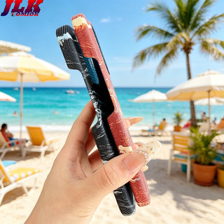 [JLK] Ốp từ tính họa tiết Kevlar bằng sợi Carbon sóng biển sang trọng mùa hè cho XiaoMi 15T Pro Mi15T Ốp lưng cứng điện thoại chống sốc