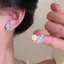 LUImo 1 Cặp Tối Giản Thời Trang Dễ Thương Bông Tai Camellia Dành Cho Nữ Cô Gái Tính Khí Ngọt Ngào Bông Tai Trang Sức Phụ Kiện Quà Tặng SBS