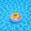 Set Charm Vịt Vàng Phao Bơi Cứng Kawaii Cute Charm Resin Trang Trí Dép Mùa Hè 🐤💜🌊☀️ Phao Vịt Cứng Mùa Hè