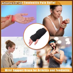 AIHOM Giảm Đau Có Thể Điều Chỉnh Nẹp Cổ Tay Với Nẹp Kim Loại Cho Hội Chứng Đường Hầm Cổ Tay Thích Hợp Cho Công Sở Thể Thao Và Giấc Ngủ,