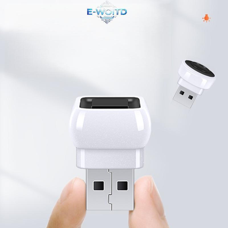 E-WOITD Nội Thất Ô Tô Mini USB LED Xung Quanh Đèn 5V Di Động Trang Trí Không Khí Đèn Để Trang Trí Tự Động E-WOITD