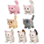 < Pluscloth > Đồ chơi mèo sang trọng bằng điện cho trẻ em Đầu đi bộ Lắc đuôi vẫy Kitten Plushie cho trẻ mới biết đi Đồ chơi mô phỏng giáo dục bé trai bé gái Quà tặng hoàn hảo cho trẻ mới biết đi