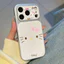 Ốp lưng iPhone Họa tiết da mạ họa tiết Hello Kitty iPhone 17 16 15 14 13 12 11 Pro Max Plus Max
