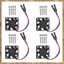 4 Quạt Làm Mát CPU Không Chổi Than Tản Nhiệt Tản Nhiệt 3.3V 5V Cho Raspberry Pi4 Pi3 B +, Pi 3, Pi 2, Pi 1 B +