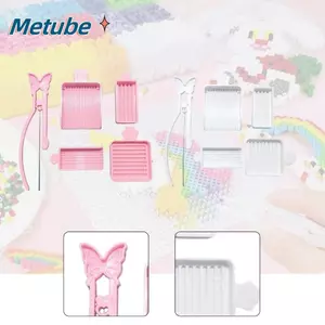 METUBE 3 / 4 / 5 Cái / bộ Bộ khay chọn hạt cầu chì, DIY Handmade 2.6mm Cầu chì Hạt cầu chì Nhíp kim đơn, Dụng cụ phân loại hạt nhựa hiệu quả cầm tay