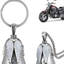 Châu Âu Mỹ Phong Cách Mới Xe Máy Phong Cách Trang Sức Hợp Kim Retro Đánh Bóng Thiên Thần Cánh Trắng May Mắn Trừ Tà Chuông