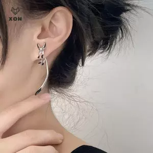 Bông Tai Cáo Trang Sức Tai Thanh Lịch Earbob Tòn Ten Nhẹ Bông Tai Hợp Kim Mặt Dây Chuyền Bông Tai Nữ Bé Gái Quà Tặng [Mina]