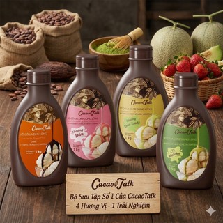 Sô Cô La Đen Giòn Lỏng, Vị Matcha, Vị Dâu, Vị Dưa Lưới Cacao Talk 1kg Xin Đọc Rõ Nội Dung Sản Phẩm