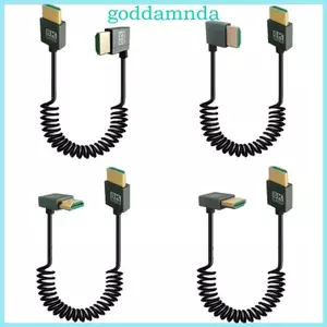 Cáp cuộn tương thích HDMI tốc độ nhanh GODD 8K Linh hoạt 48Gbps HDMI tương thích 2 1 Dây Hỗ trợ và 4K 120Hz cho máy ảnh