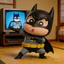 Cùng Ngày Giao Hàng Crayon Shin-Chan Batman Phong Cách Hình Dễ Thương Thoáng Mát Tương Phản Để Bàn Trang Trí Anime Hàng Hóa