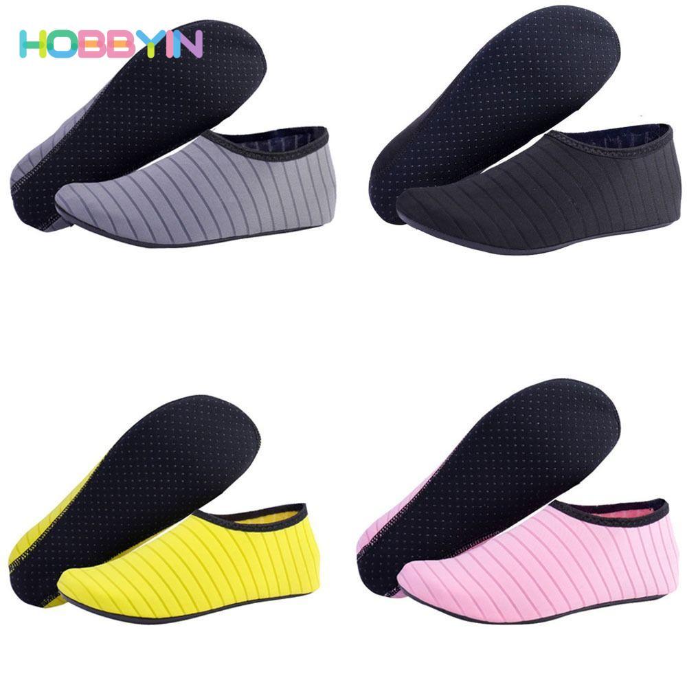 HOBBYIN 1 Đôi Giày Nước, Đế Cao Su Chống Trơn Trượt Aqua, Giày Đi Biển Nhẹ Unisex Cho Bơi lội, Lặn & Đi Biển