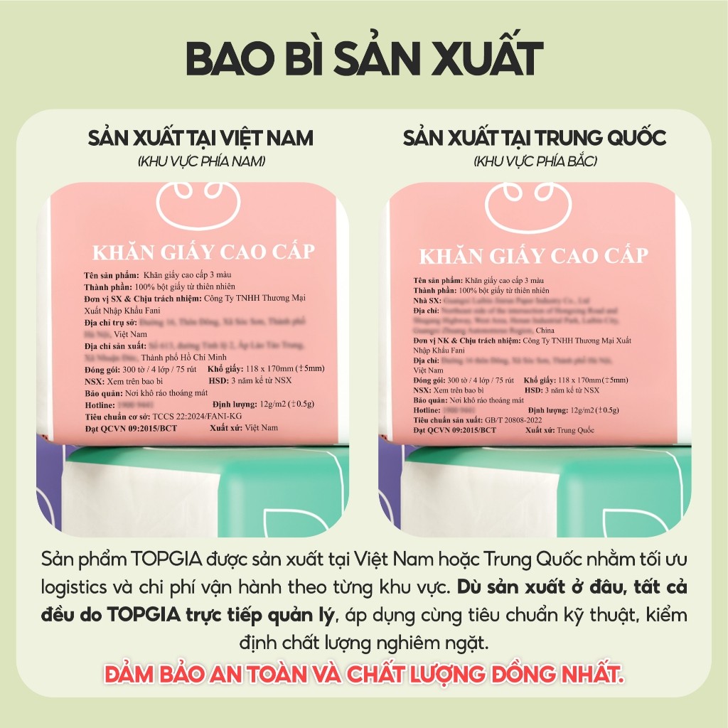Thùng 30 gói giấy ăn rút Topgia 3 màu cao cấp 4 lớp dày dặn, mềm mịn, thùng 10/16/36/46 gói