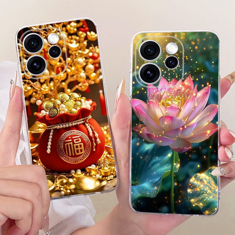 Vỏ Trong Suốt Cho Oppo Reno 15F Ốp điện thoại Thẩm Mỹ Hoạt Hình Dễ Thương Thời Trang Bướm Ngộ nghĩnh Sơn Mặt Sau Cho Oppo Reno 15F